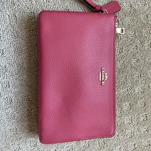 Coach Double Zipper Wristlet